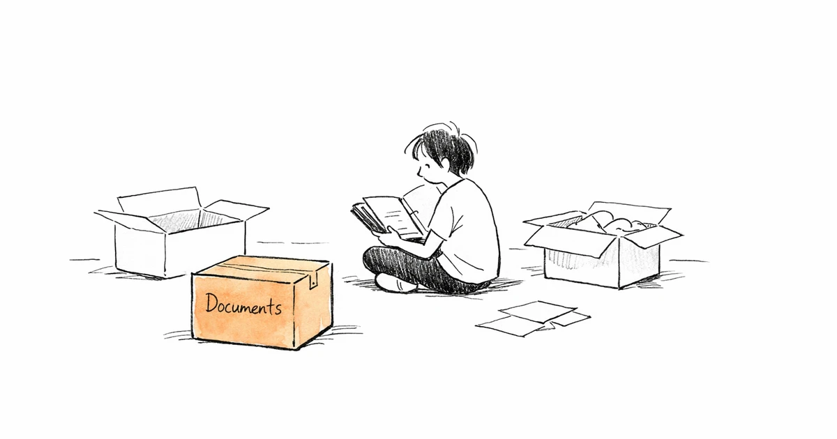 Cartons de déménagement empilés dans un appartement vide