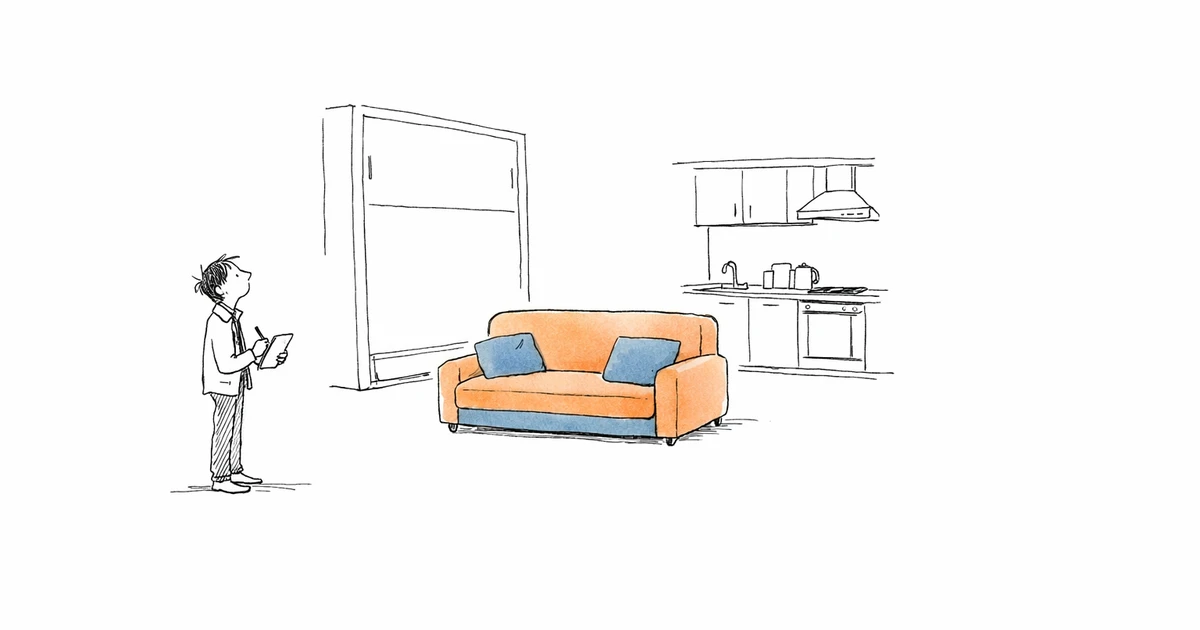Réalisation de l'état des lieux d'un studio meublé
