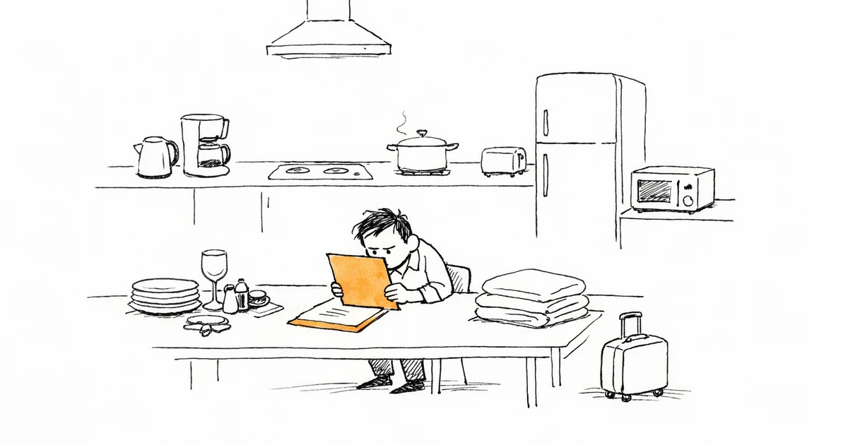 Inventaire détaillé du mobilier d'un appartement meublé