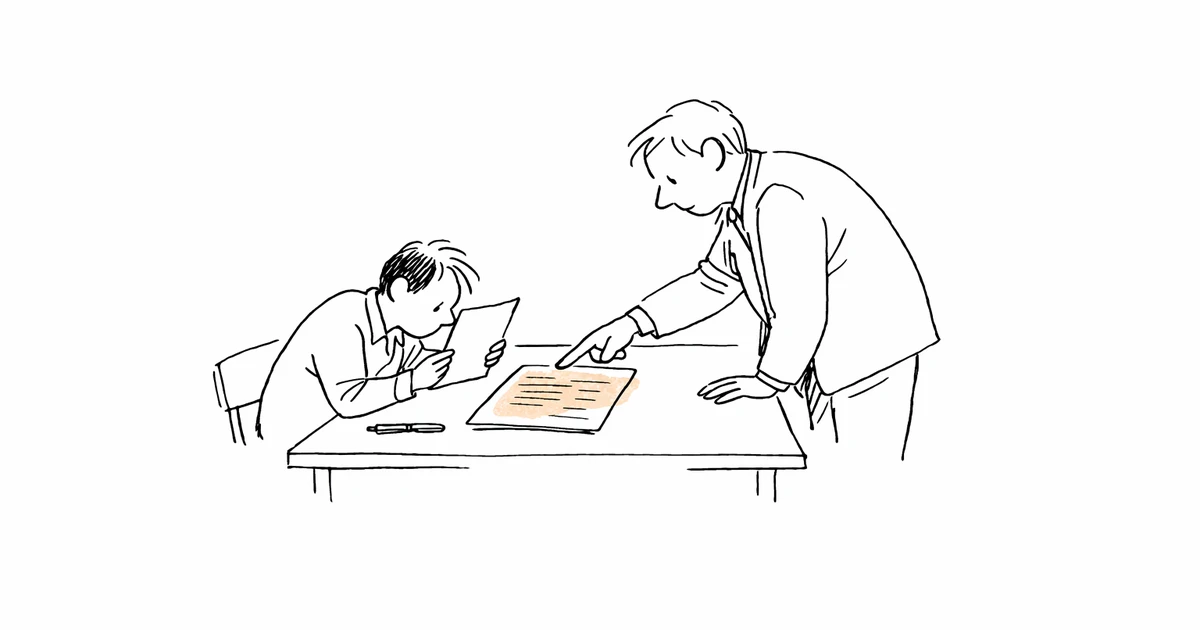 Document de notice d'information posé sur un contrat de bail