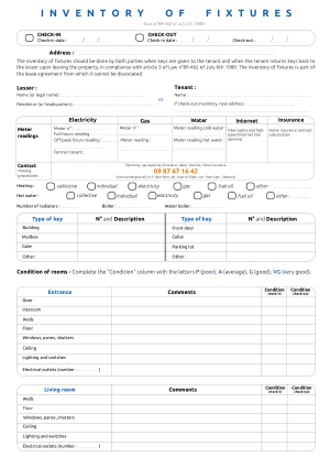 Aperçu - État des lieux en anglais