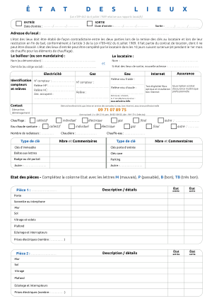 Aperçu — État des lieux local commercial